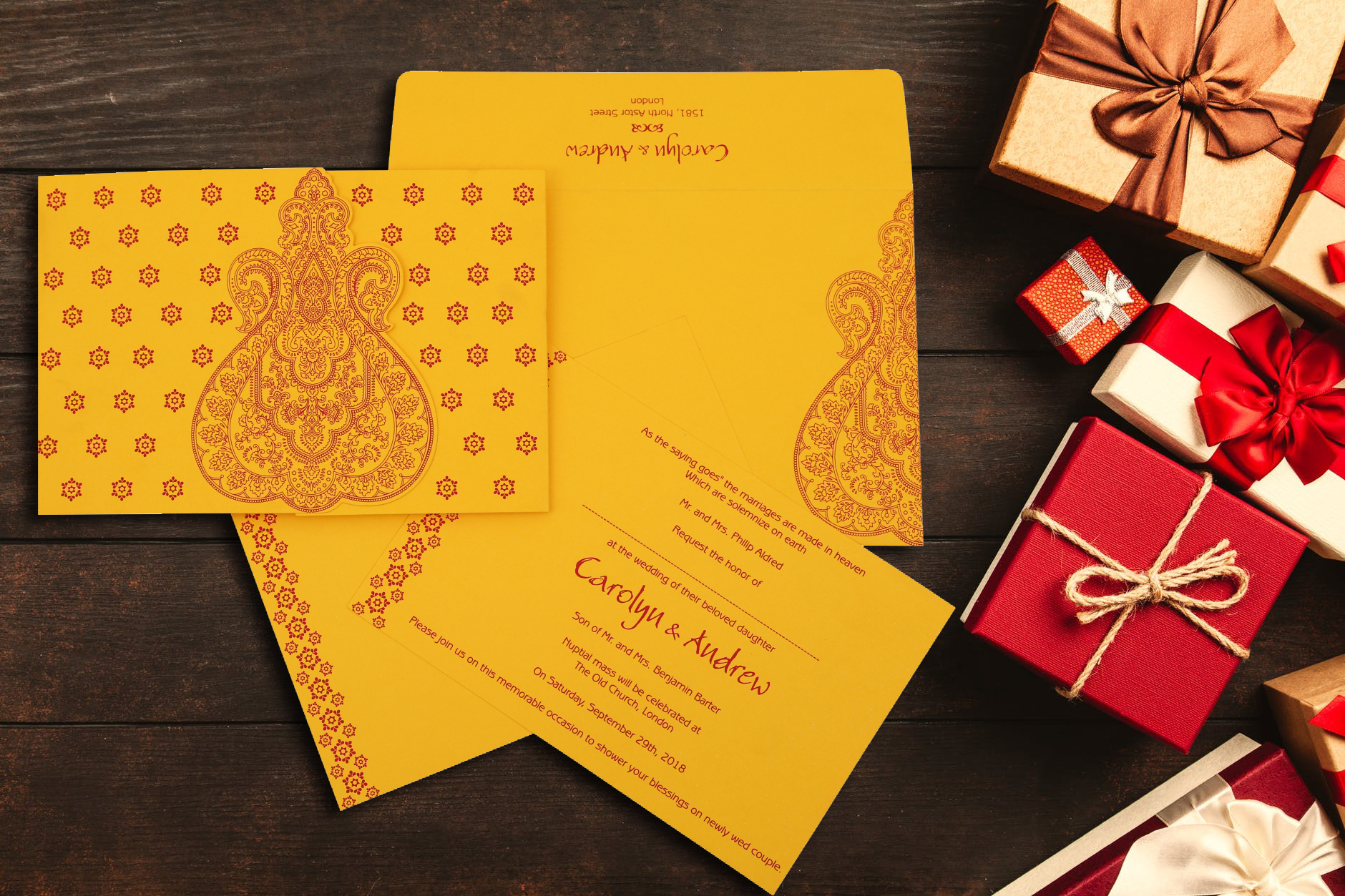 hindu wedding cards images