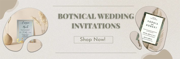 BOTNICAL WEDDING INVITATIONS