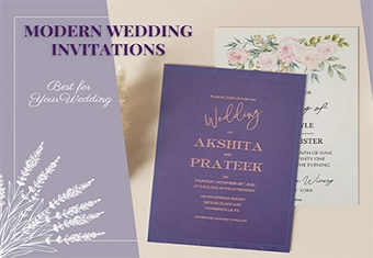 MODERN WEDDING INVITATIONS