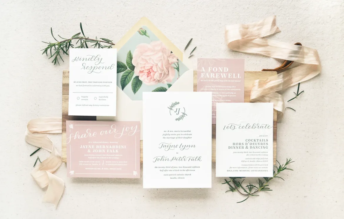What To Be Included in Wedding Invitation Suite: A Complete Guide!